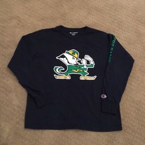 Notre Dame Long Sleeve T-Shirt Youth L (10-12)